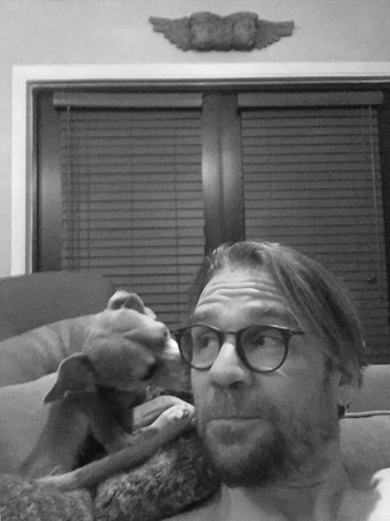 puppy and Roy Schenider